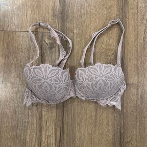 PINK Victoria's Secret Lace Bra in Taupe